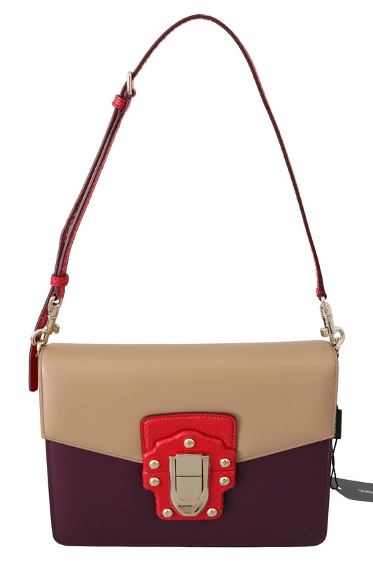 Dolce &amp; Gabbana Exquisite LUCIA Leather Shoulder Bag