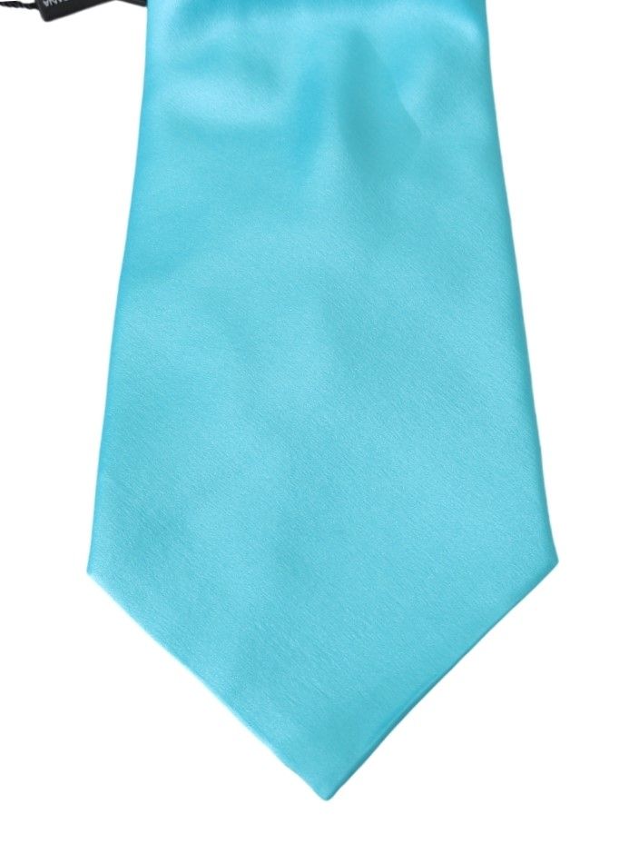 Dolce &amp; Gabbana Stunning Light Blue Silk Men's Tie