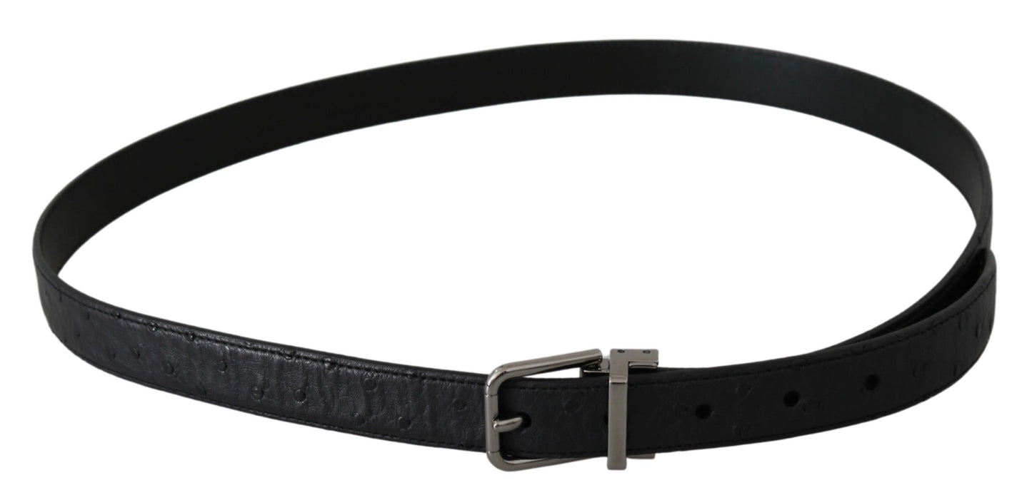 Dolce & Gabbana Elegant Exotic Skin Designer Belt