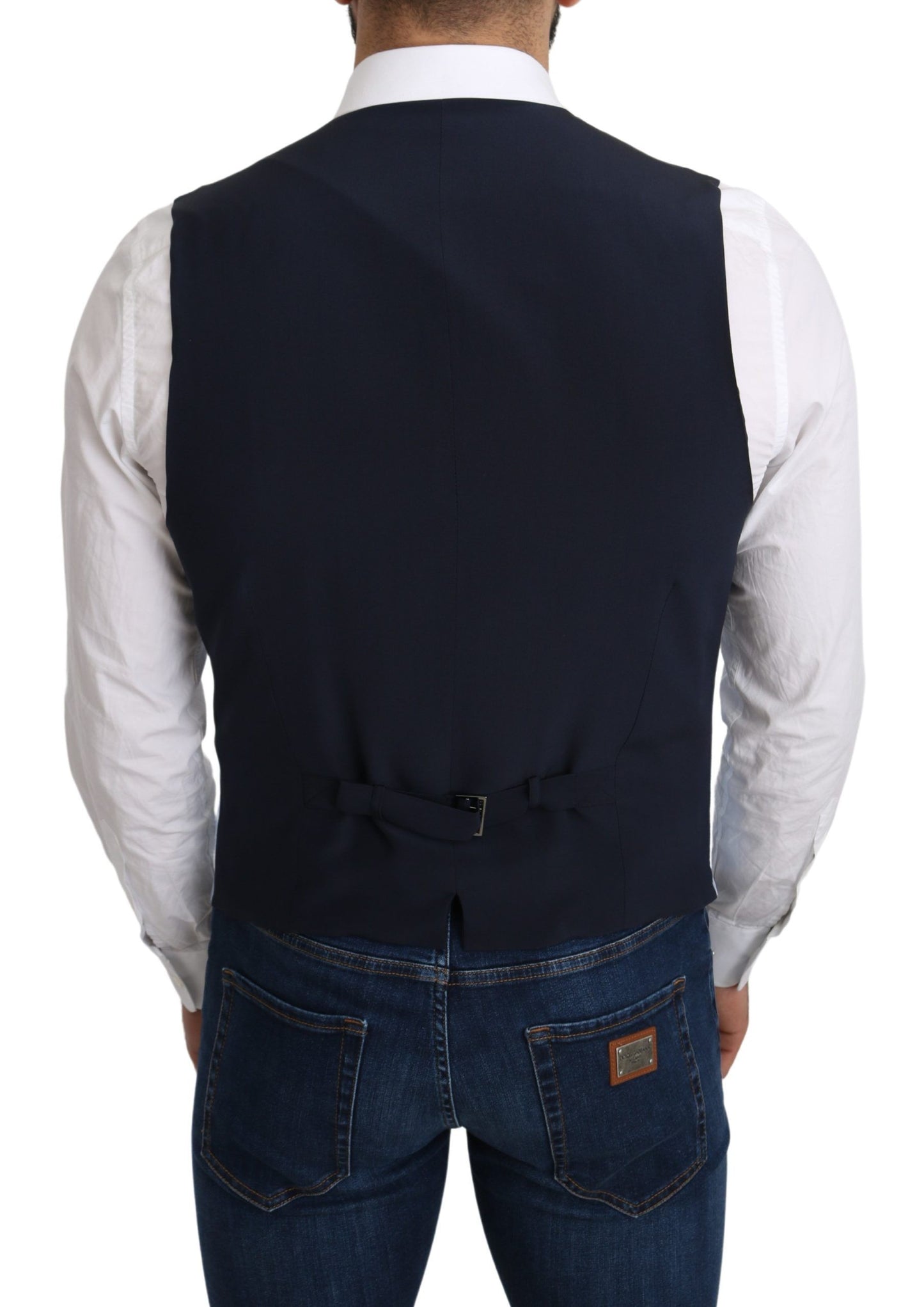 Dolce &amp; Gabbana Elegant Azure Men's Formal Vest