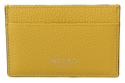 Jimmy Choo Sunshine Yellow Leather Card Holder