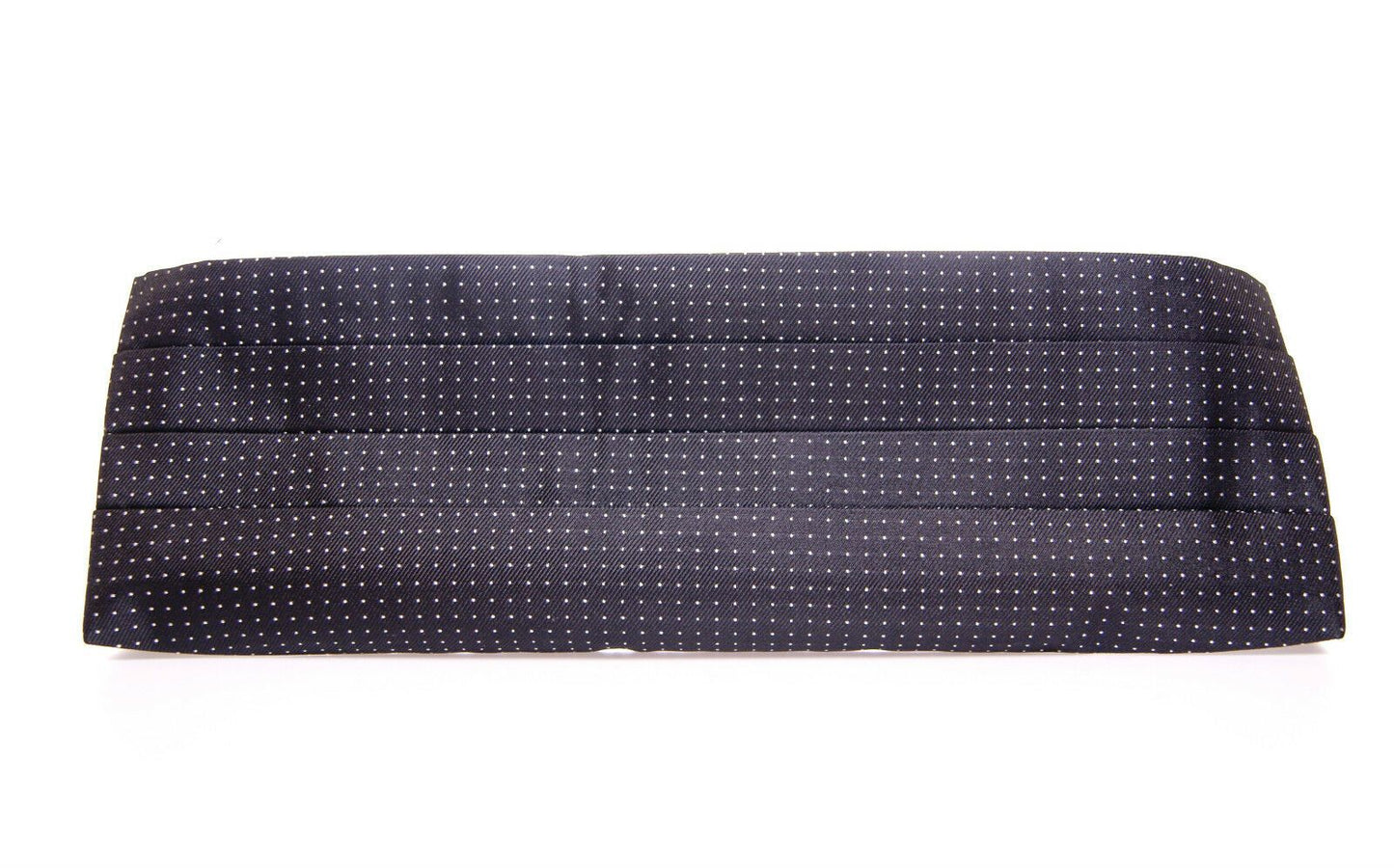 Dolce &amp; Gabbana Elegant Black Silk Cummerbund with Polka Dots