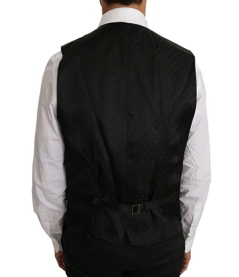 Dolce &amp; Gabbana Elegant Black Formal Wool Blend Cardigan