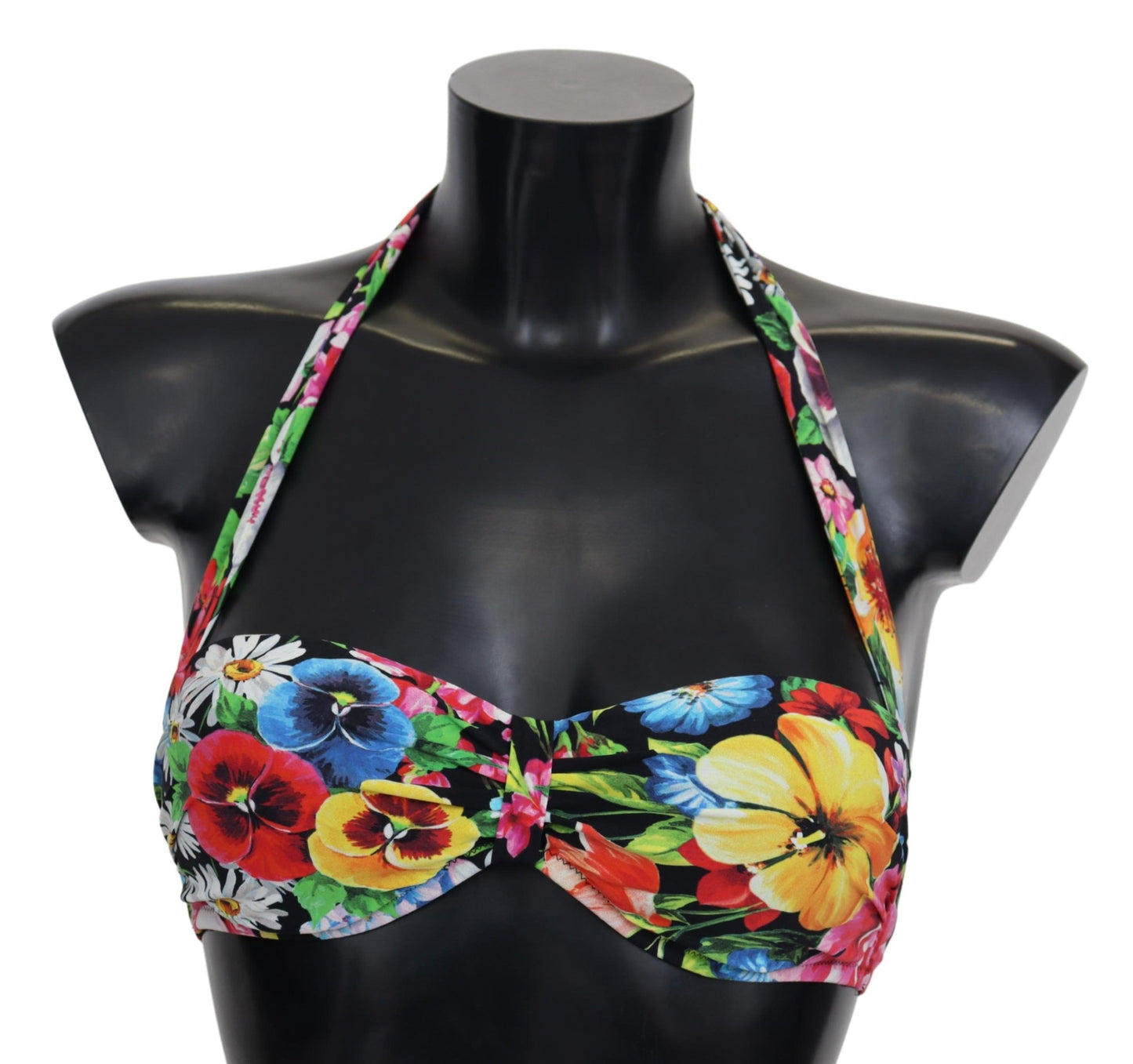 Dolce &amp; Gabbana Floral Elegance High-End Bikini Top