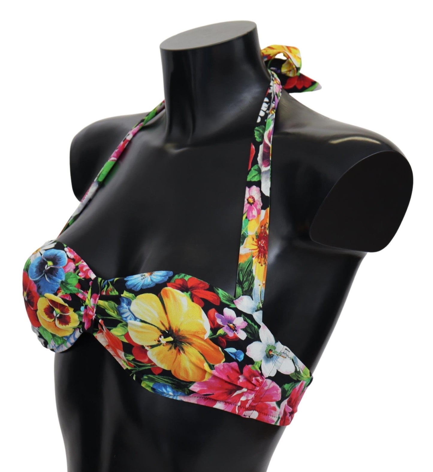 Dolce &amp; Gabbana Floral Elegance High-End Bikini Top