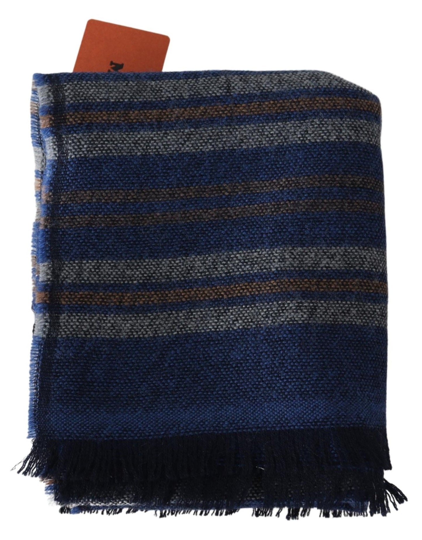 Missoni Chic Multicolor Wool Scarf Unisex Fringed Design