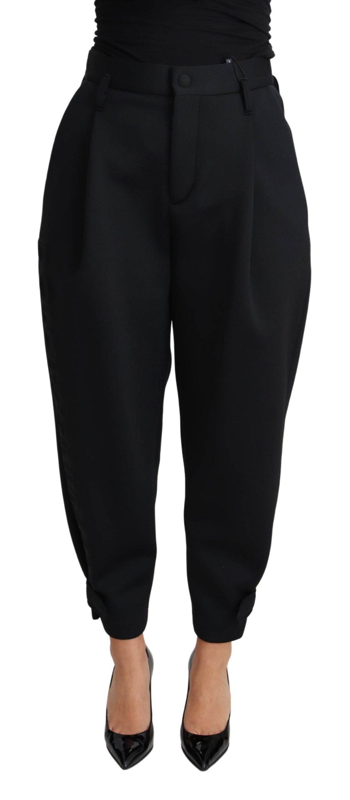 Dolce &amp; Gabbana Elegant High-Waist Cropped Trousers