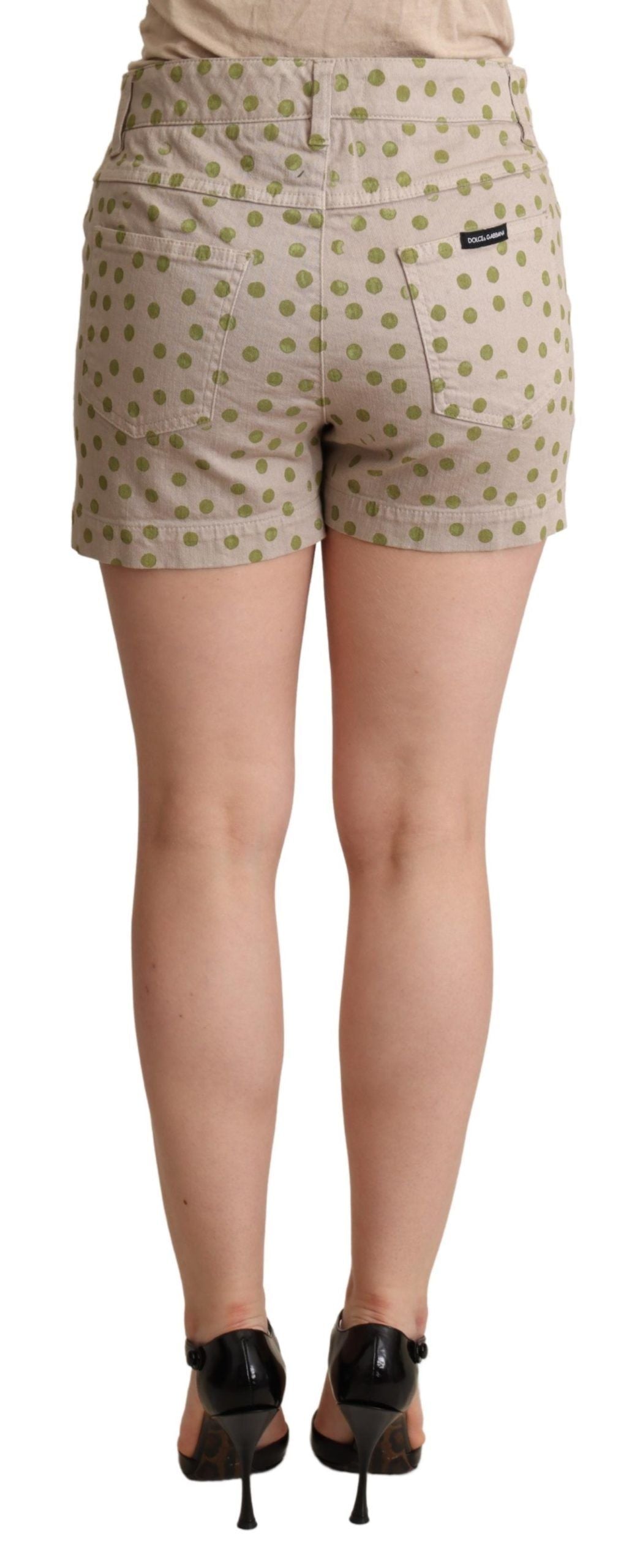 Dolce &amp; Gabbana Chic Polka Dot Cotton Stretch Shorts