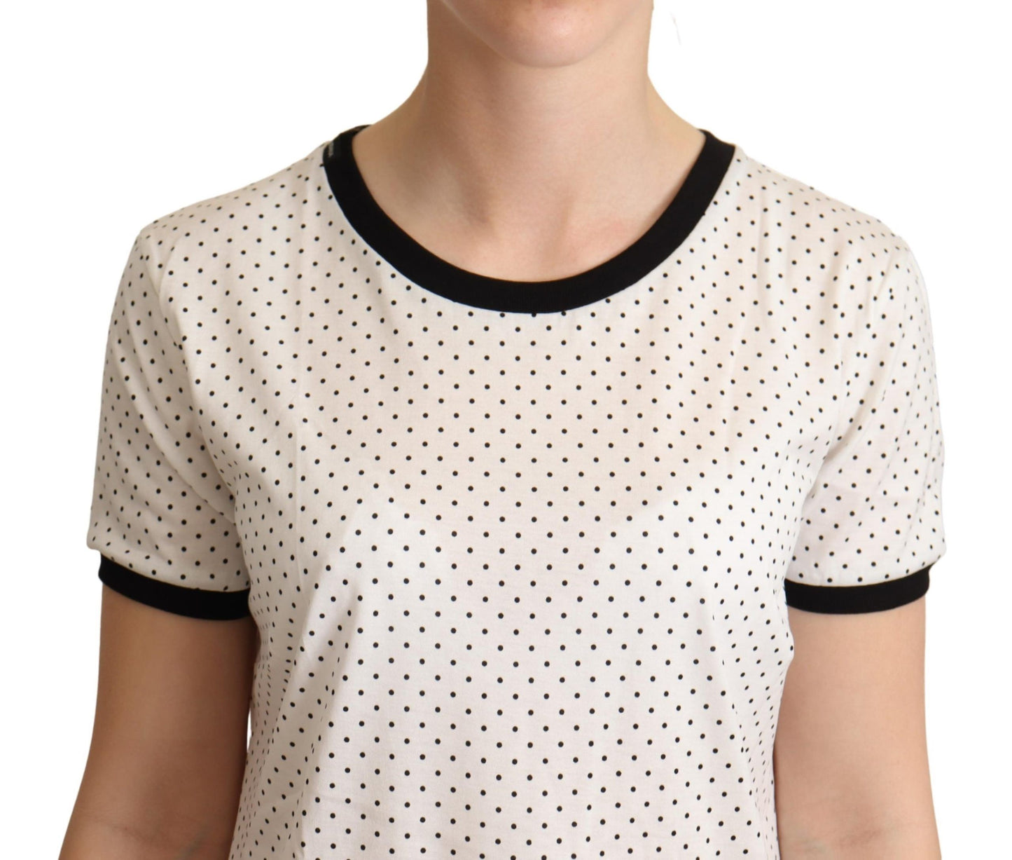 Dolce &amp; Gabbana Polka Dot Crewneck Cotton Tee