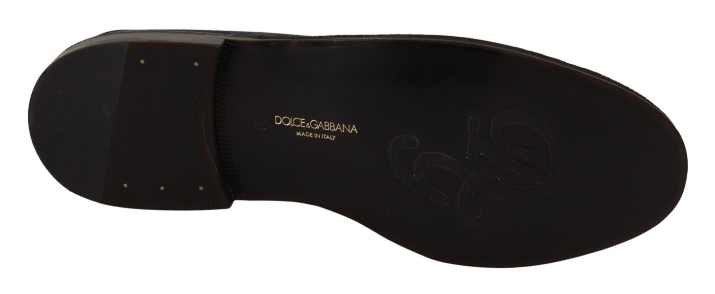 Dolce & Gabbana Elegant Perforated Leather Loafers