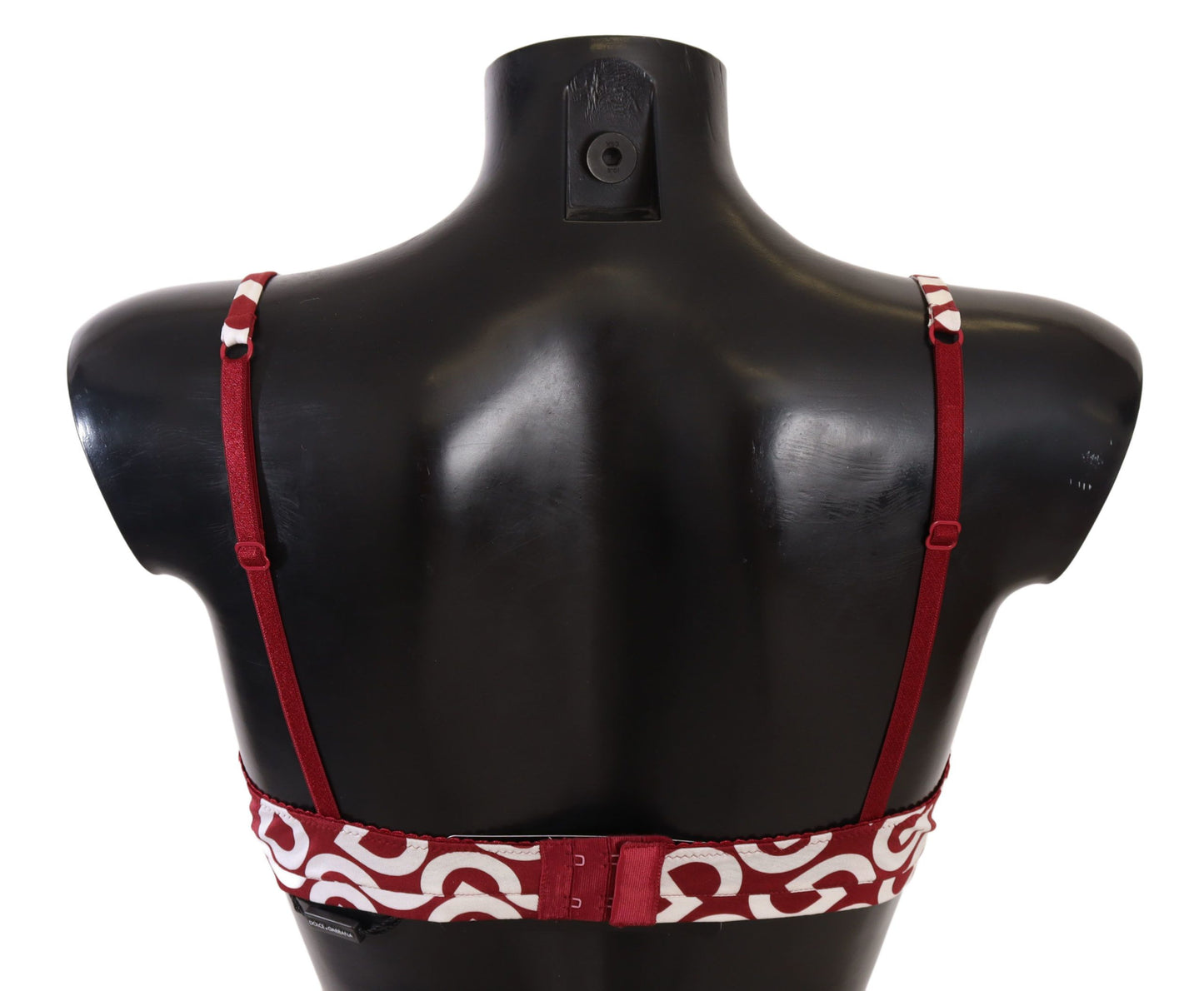 Dolce &amp; Gabbana Red Cotton Logo Printed Designer Bra