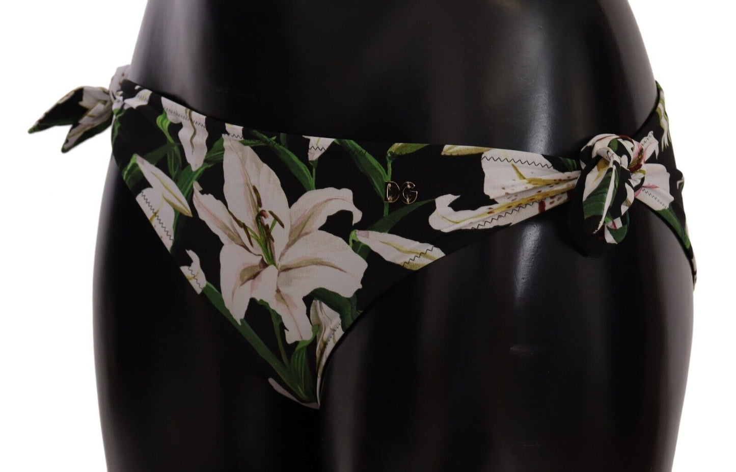 Dolce &amp; Gabbana Elegant Lily-Print Bikini Bottom