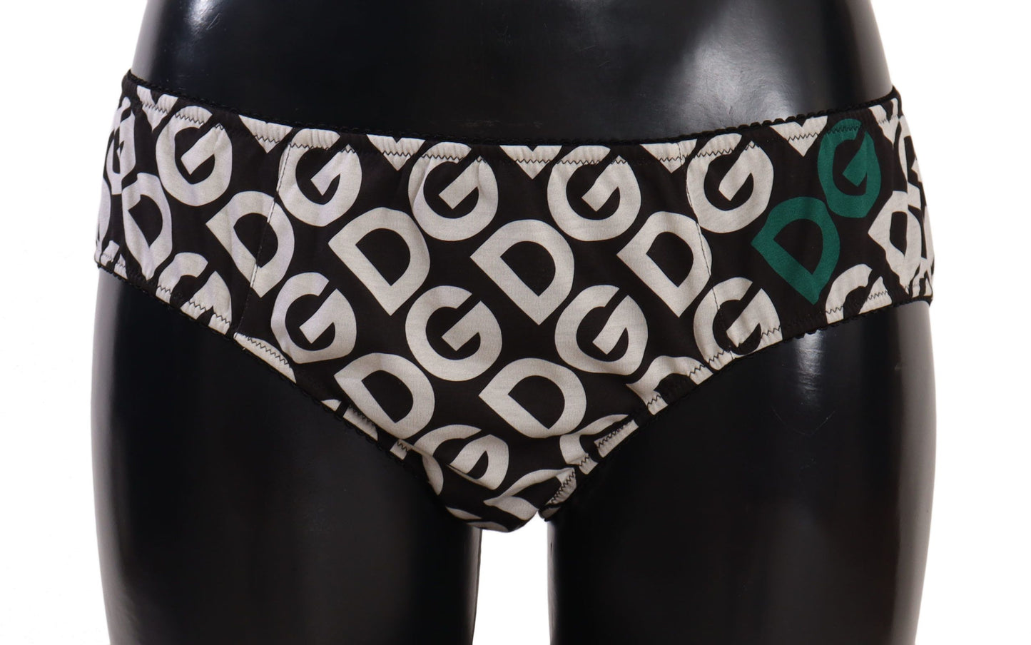 Dolce &amp; Gabbana Chic Black &amp; White DG Logo Print Bottoms