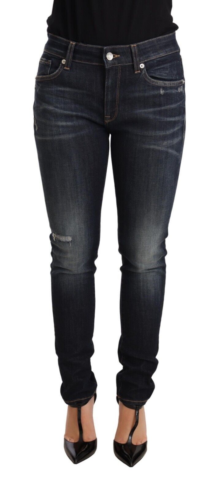 Dolce & Gabbana Chic Blue Slim Skinny Jeans