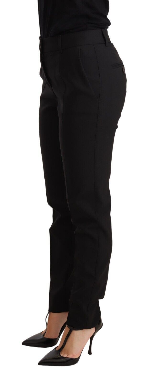 Dolce &amp; Gabbana Elegant Tapered Virgin Wool Trousers