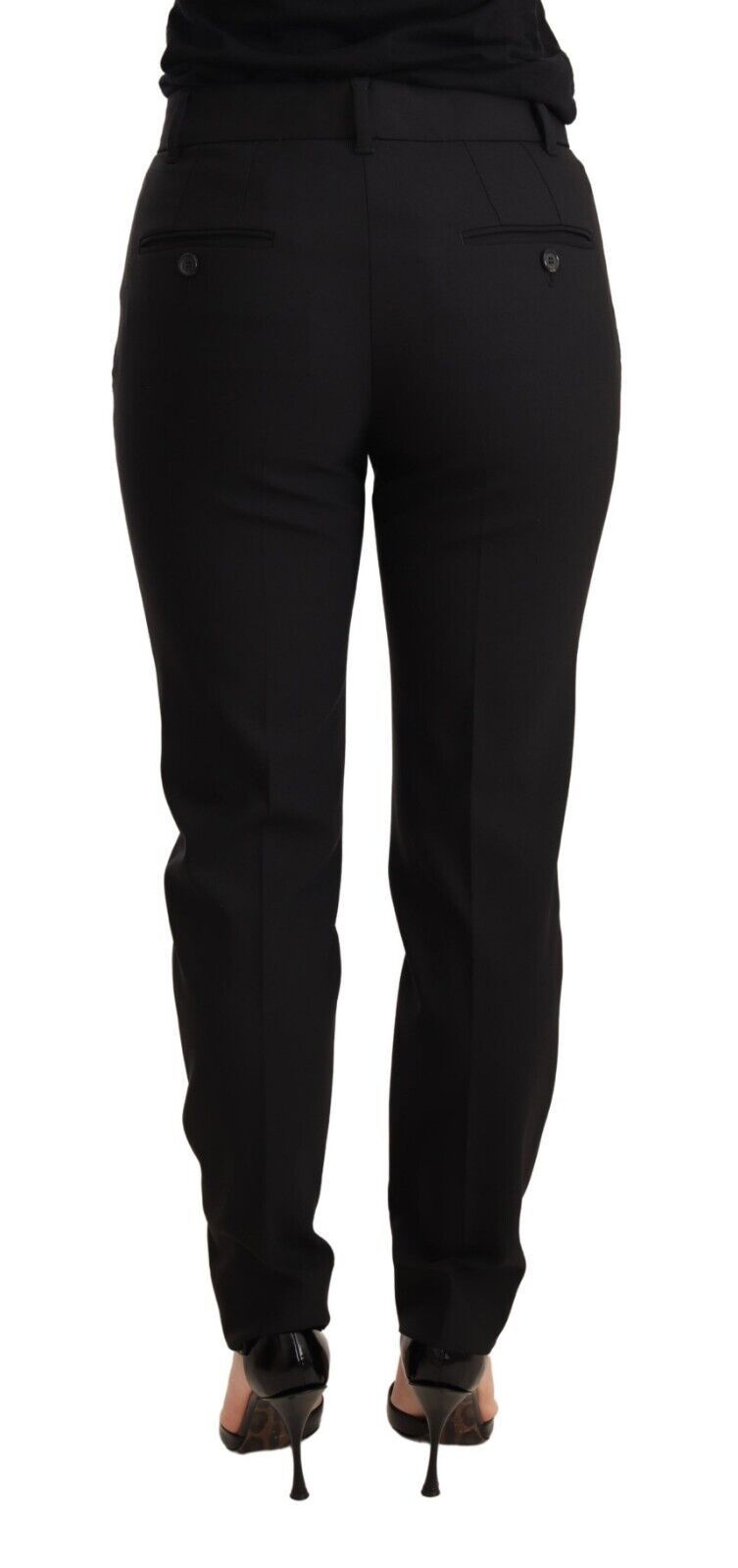 Dolce &amp; Gabbana Elegant Tapered Virgin Wool Trousers