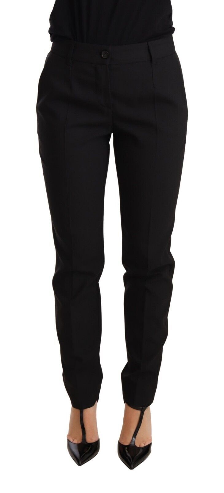 Dolce &amp; Gabbana Elegant Tapered Virgin Wool Trousers