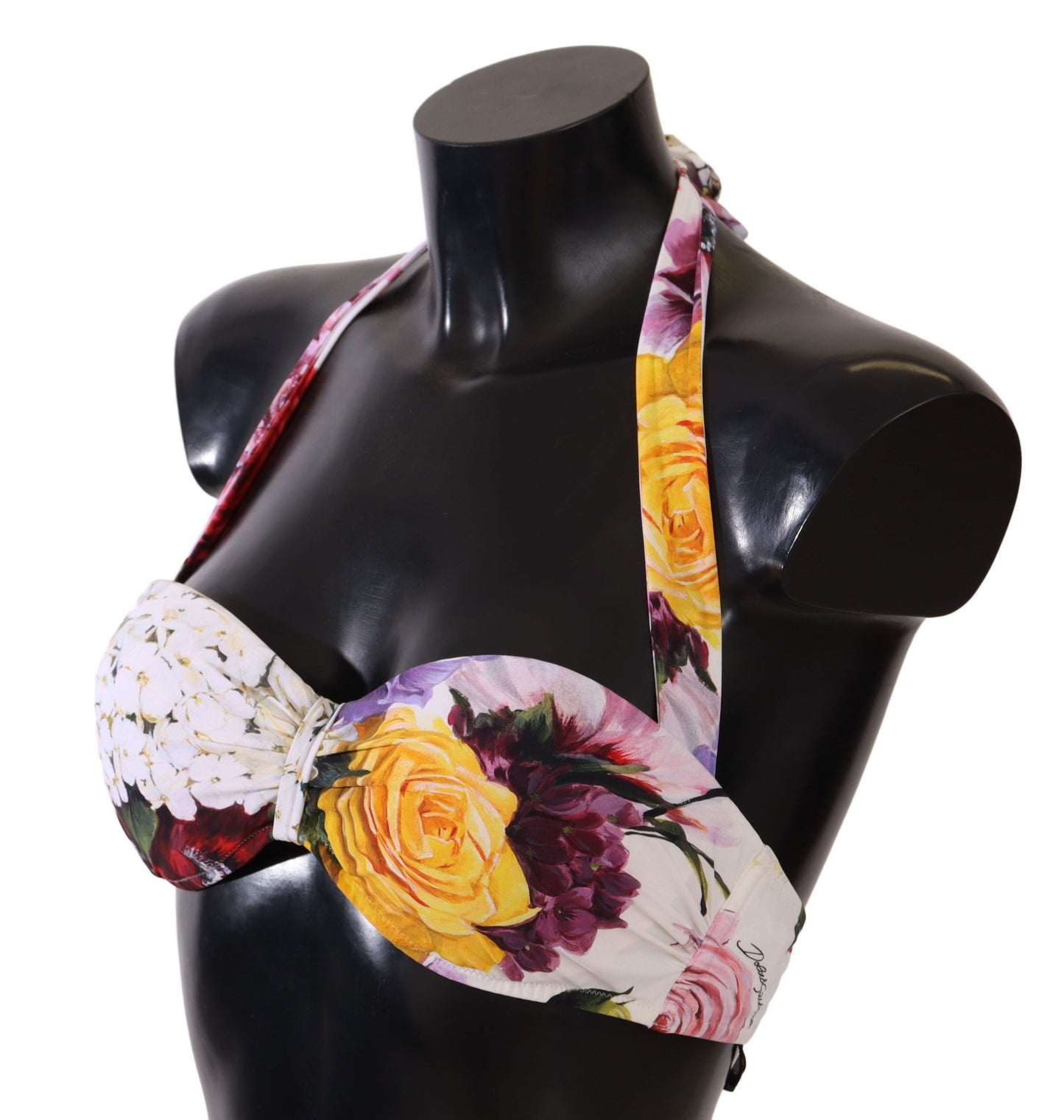 Dolce &amp; Gabbana Chic Floral Print Bikini Top - Summer Essential