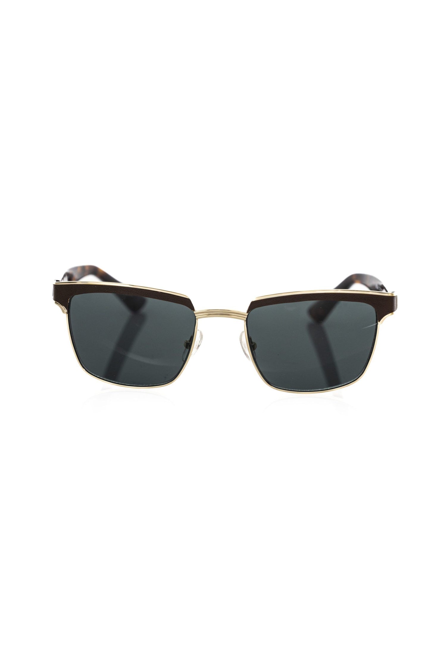 Frankie Morello Brown Metallic Men's Sunglasses