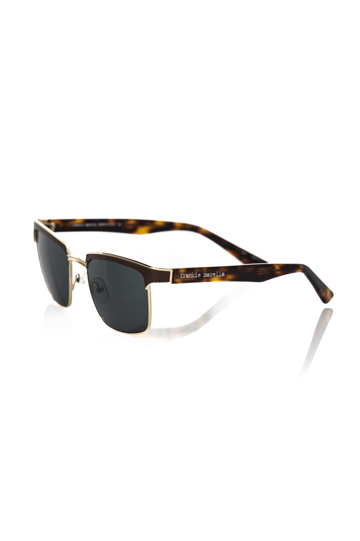 Frankie Morello Brown Metallic Men's Sunglasses