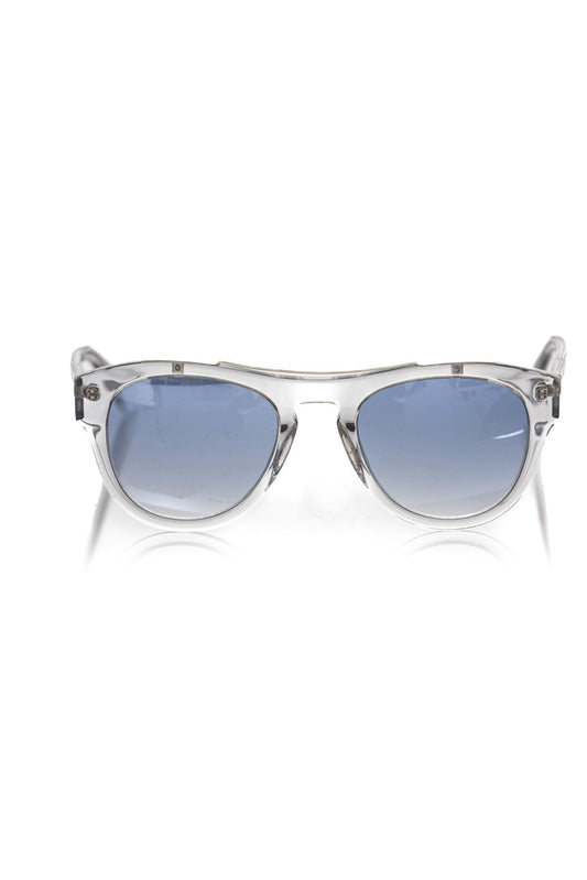 Frankie Morello White Acetate Men Sunglasses