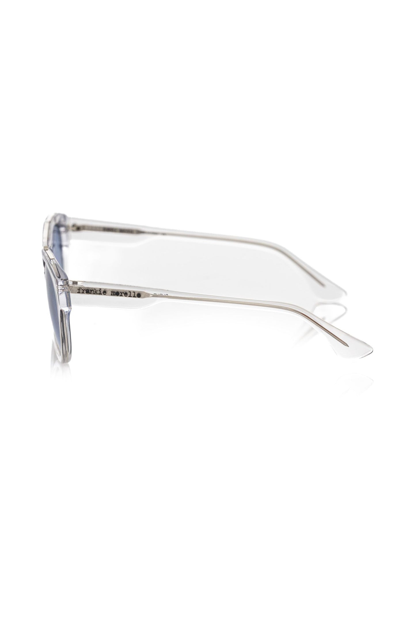 Frankie Morello White Acetate Men Sunglasses