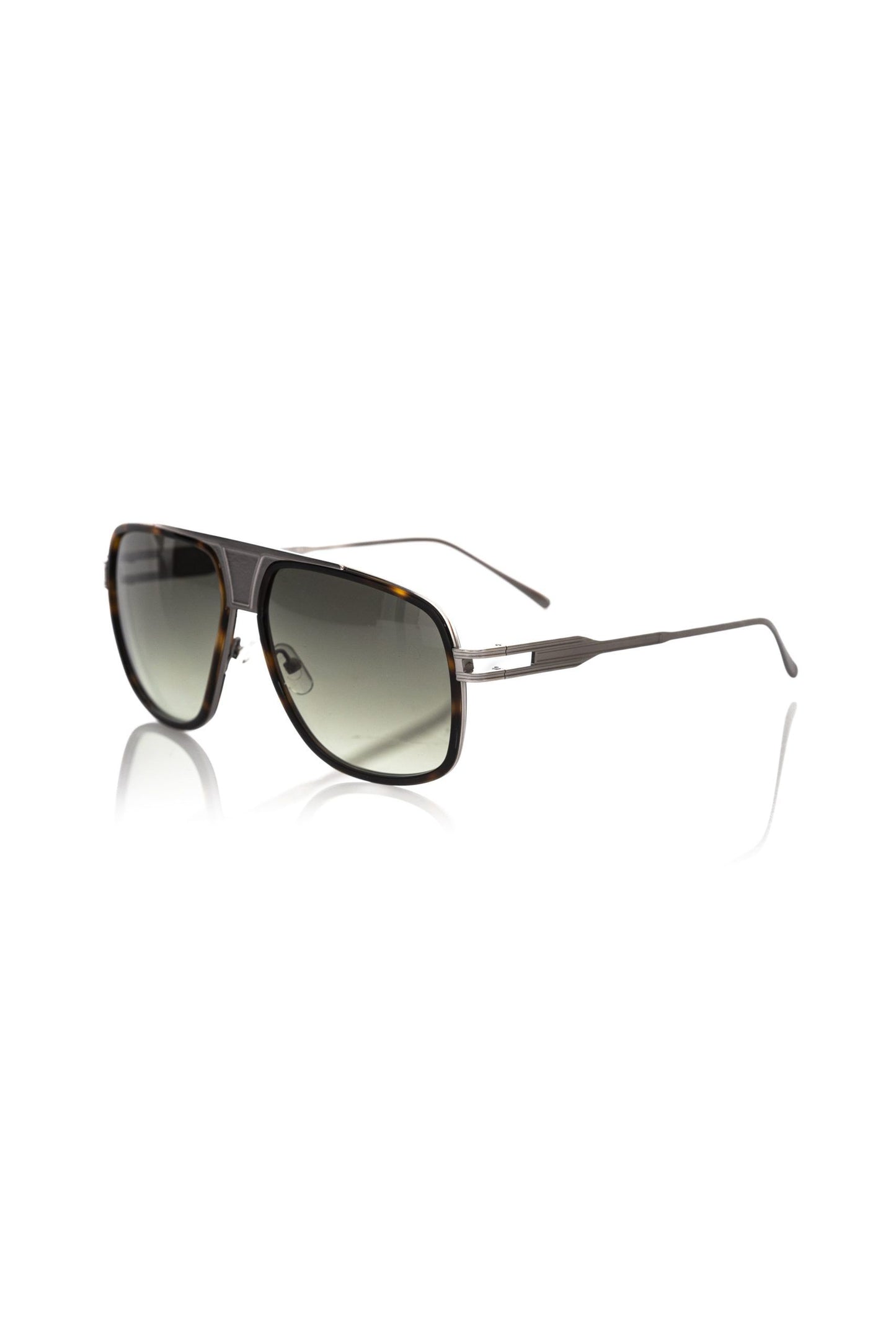 Frankie Morello Brown Metallic Fiber Men Sunglasses