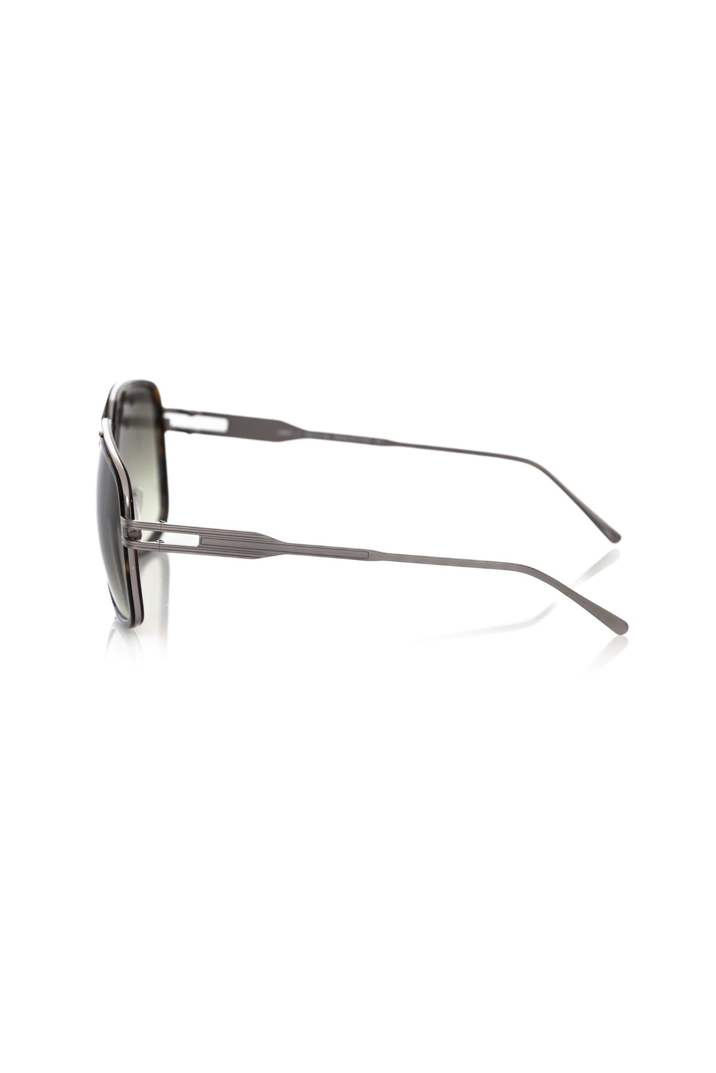 Frankie Morello Brown Metallic Fiber Men Sunglasses