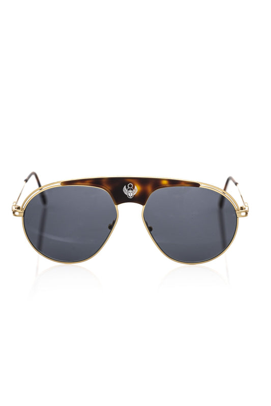 Frankie Morello Brown Metallic Sunglasses for Men