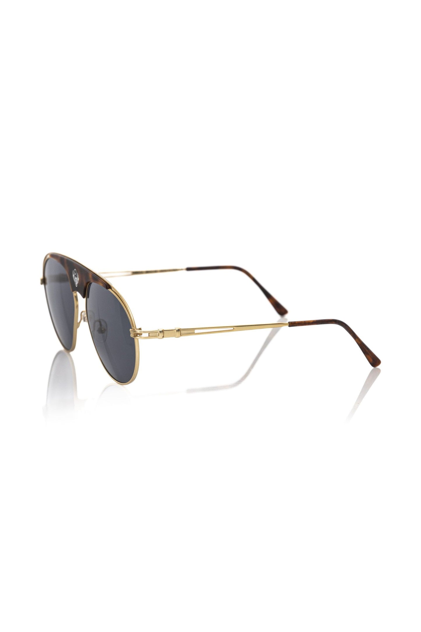 Frankie Morello Brown Metallic Sunglasses for Men