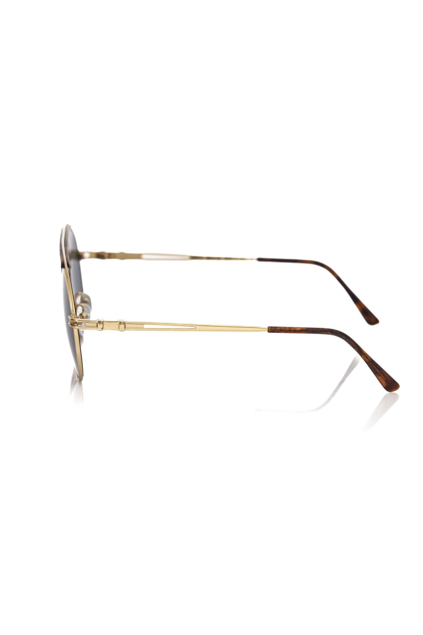 Frankie Morello Brown Metallic Sunglasses for Men