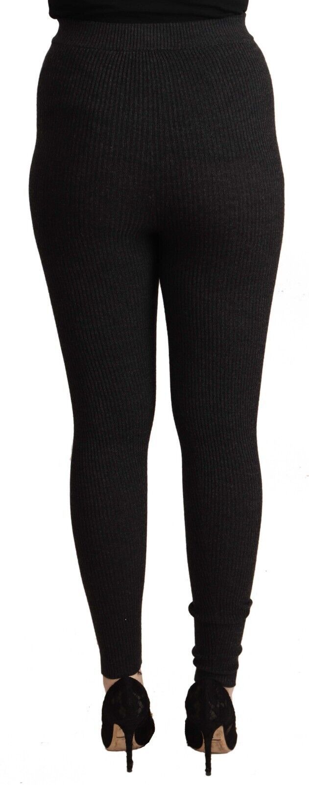 Dolce &amp; Gabbana Elegant High-Waist Wool Tights Pants