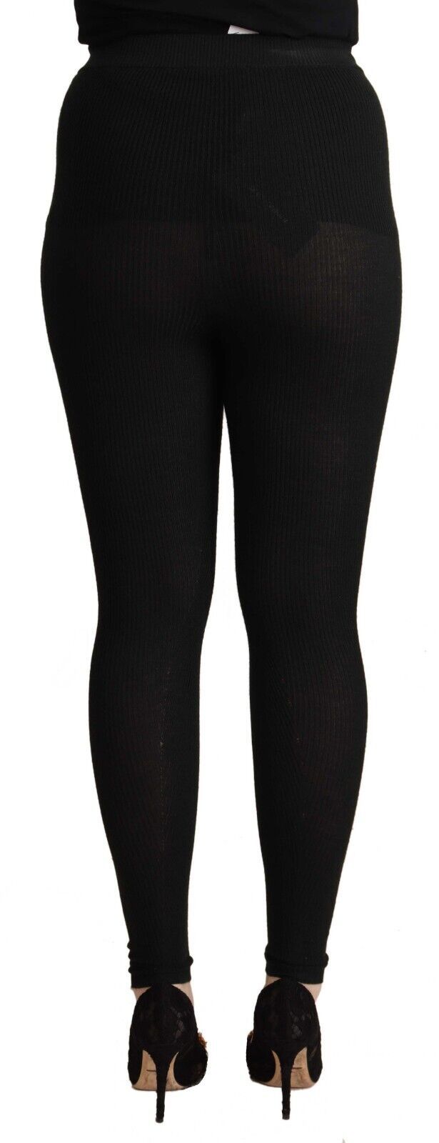 Dolce &amp; Gabbana Elegant High Waist Cashmere-Silk Tights Pants