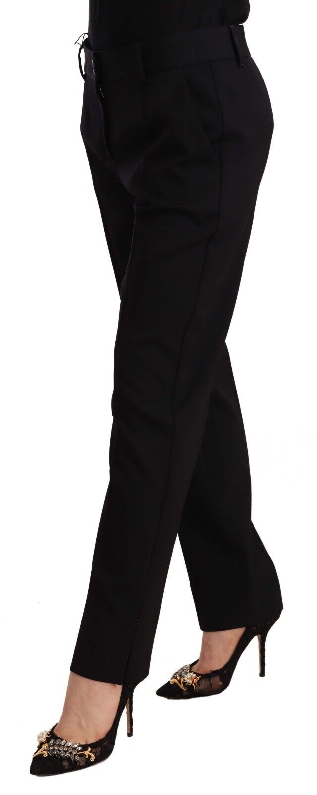 Dolce &amp; Gabbana Elegant Tailored Wool Blend Trousers