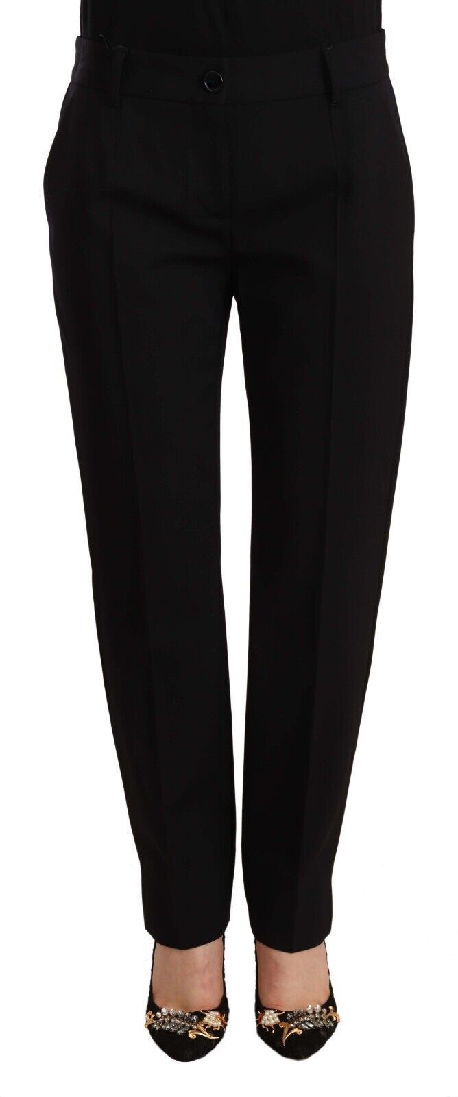 Dolce &amp; Gabbana Elegant Tailored Wool Blend Trousers