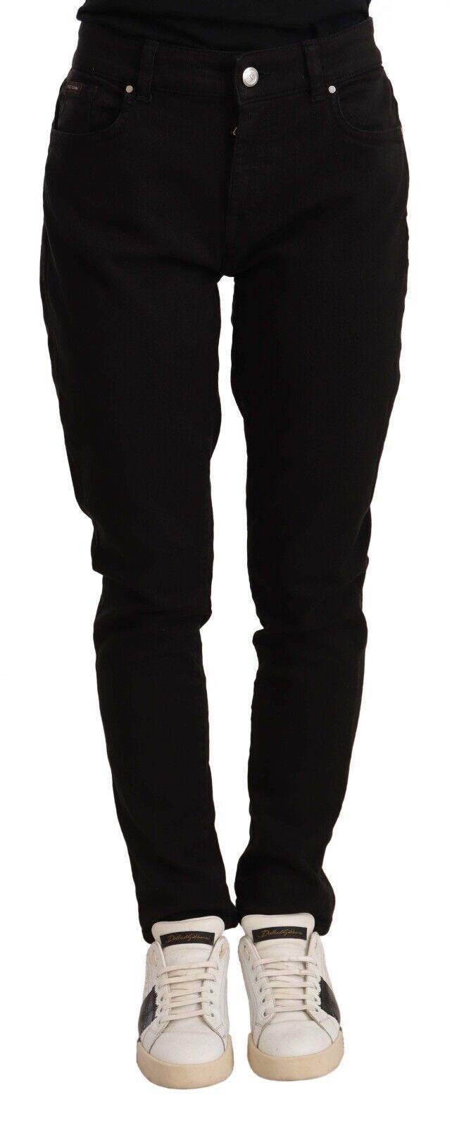 Dolce &amp; Gabbana Elegant Slim-Fit Black Skinny Jeans