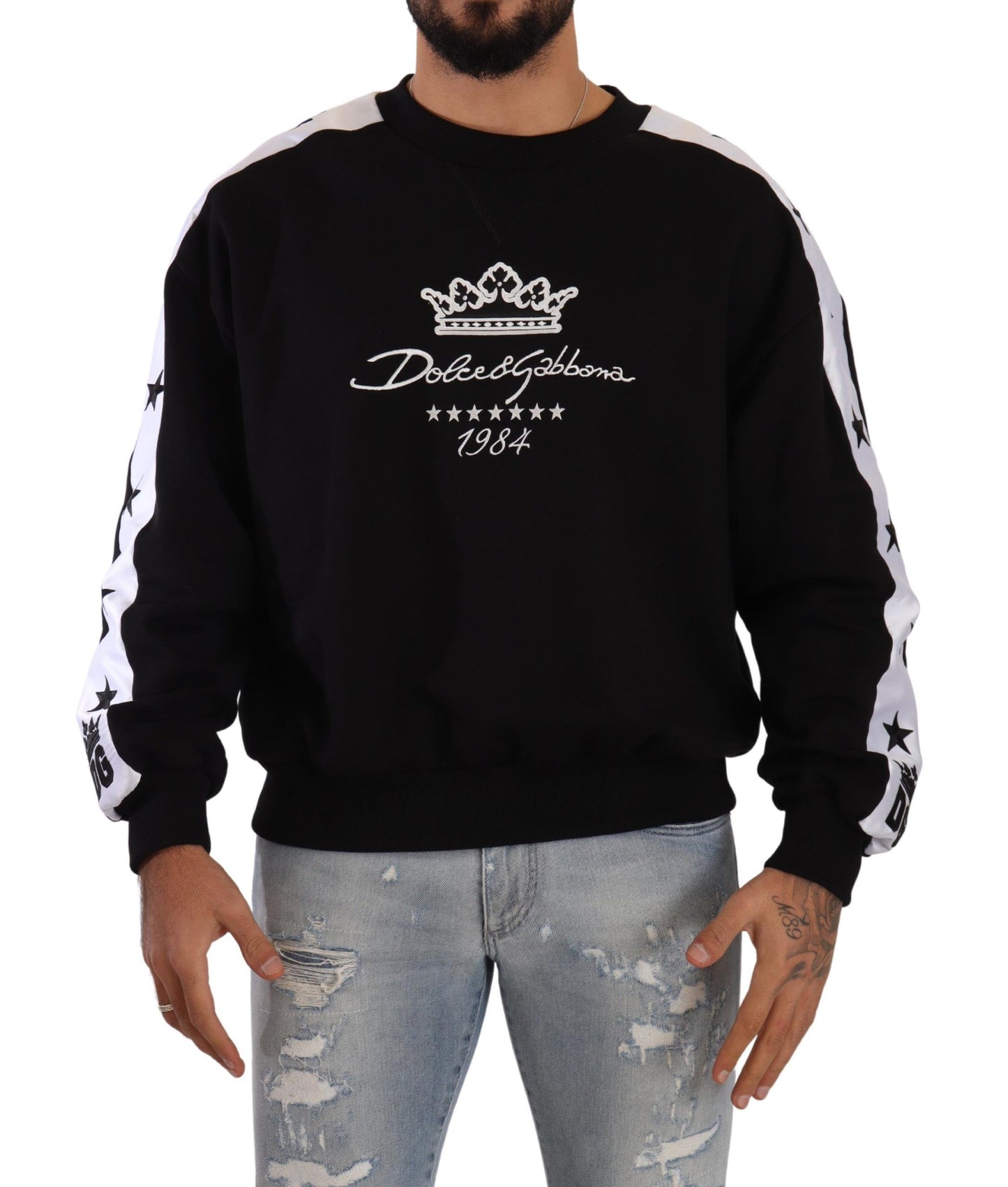 Dolce & Gabbana Elegant Crown 1984 Crewneck Sweater