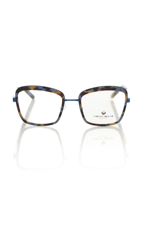 Frankie Morello Blue Metallic Women's Eyeglass Frame