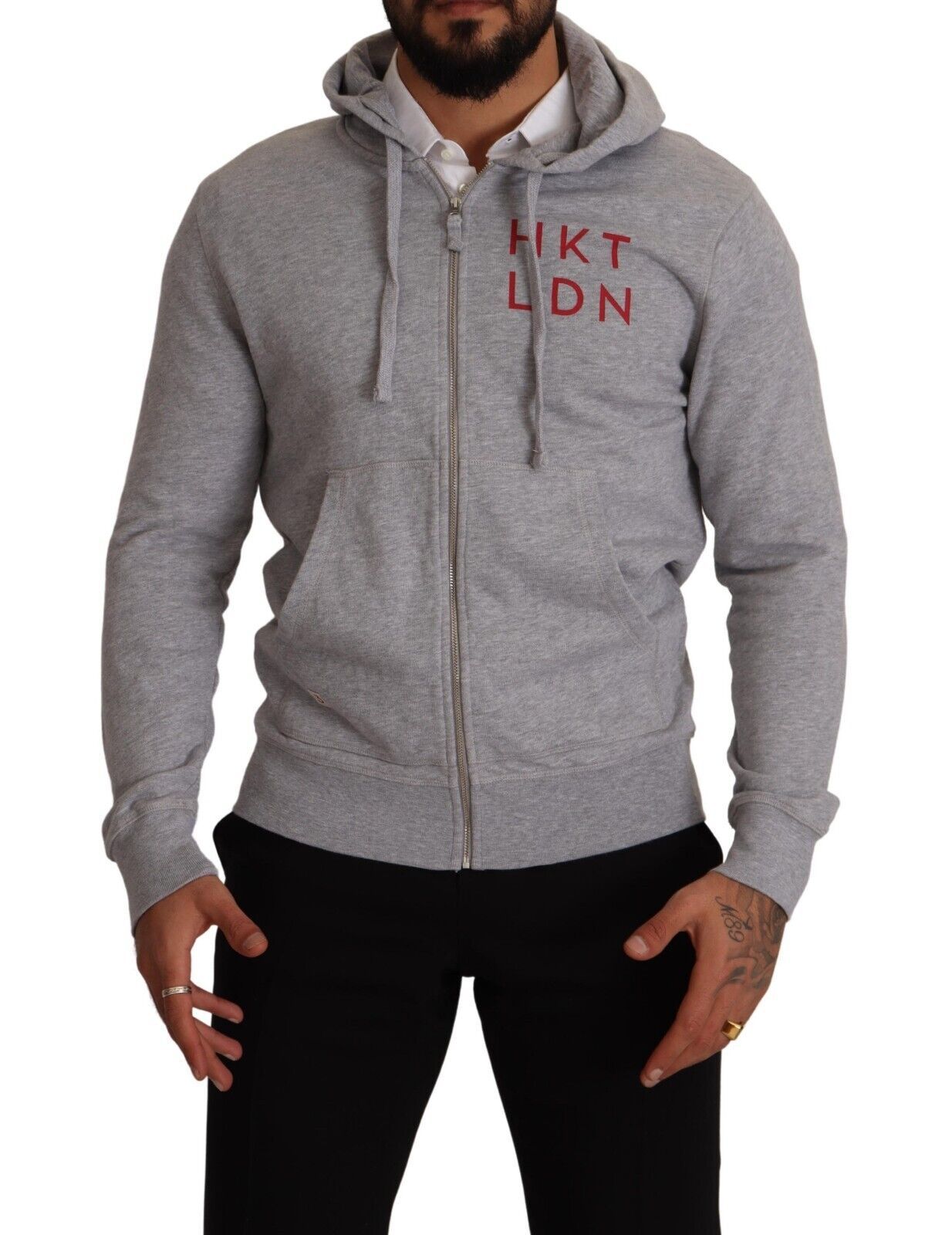 Elegant Hackett Full Zip Hooded Sweater