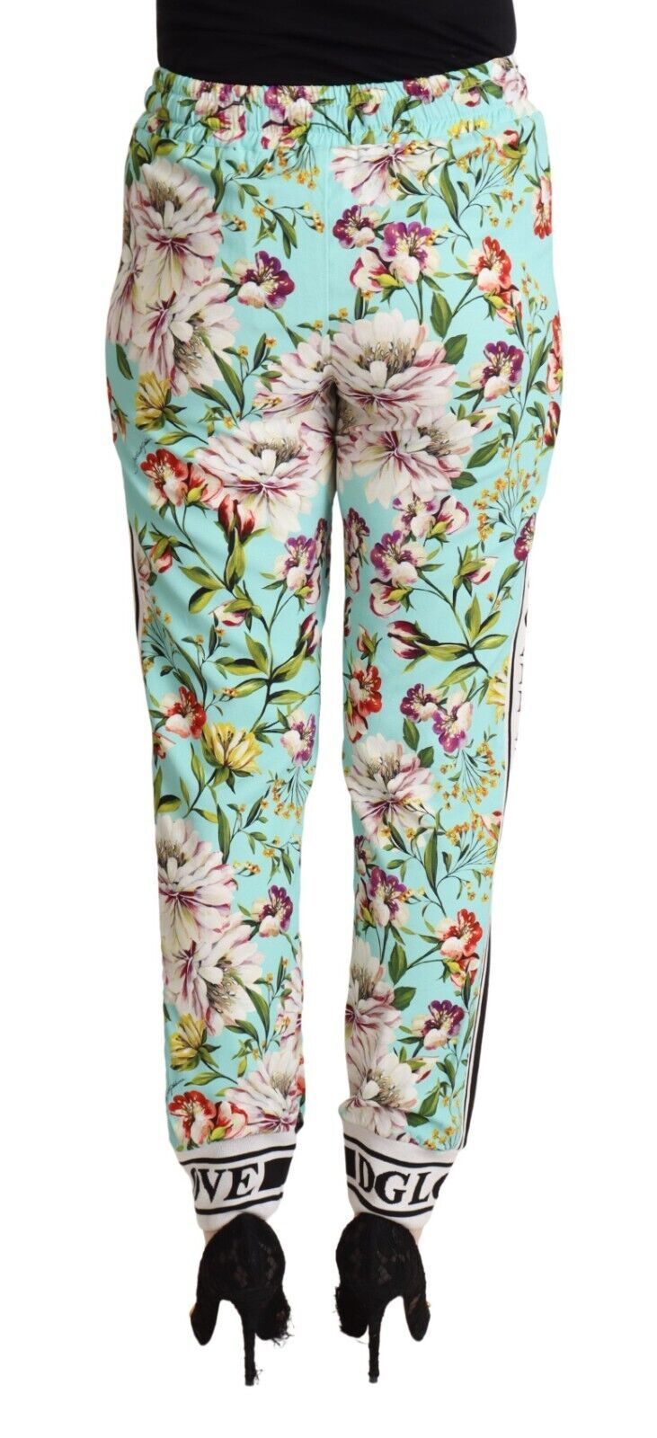 Dolce &amp; Gabbana Floral Viscose Jogger Pants in Green