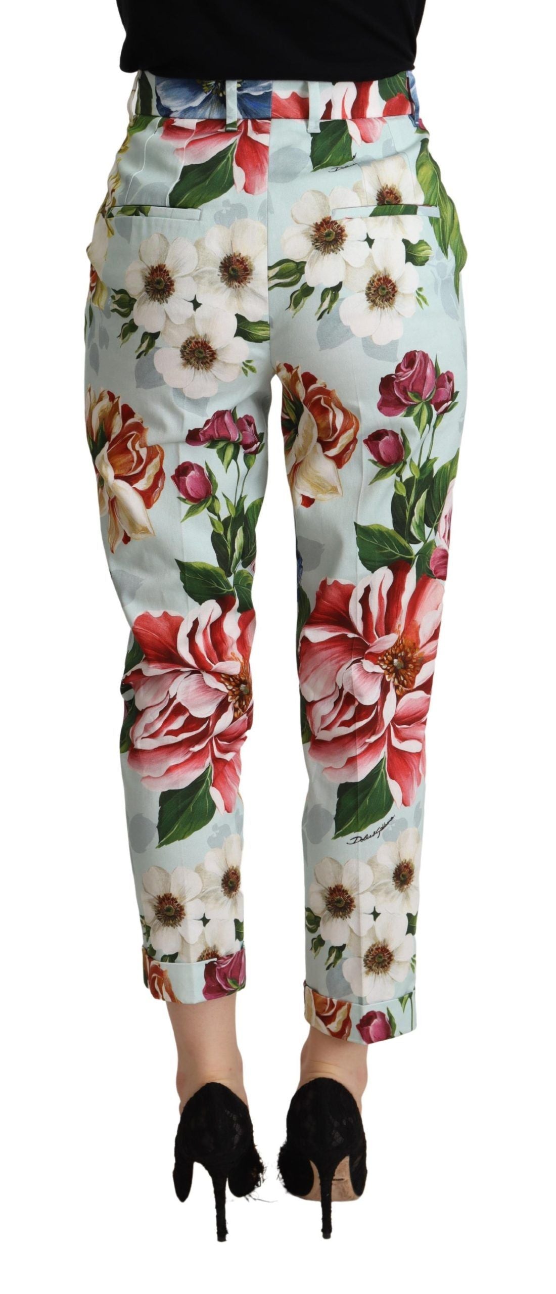 Dolce &amp; Gabbana Elevate Your Chic with Floral Tapered Pants