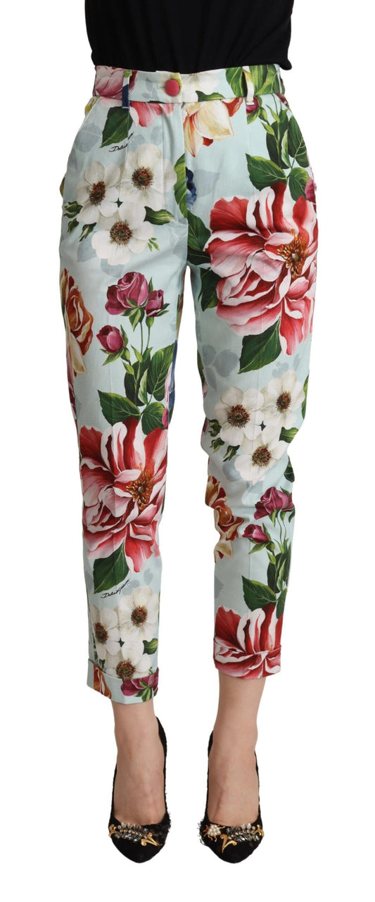 Dolce &amp; Gabbana Elevate Your Chic with Floral Tapered Pants