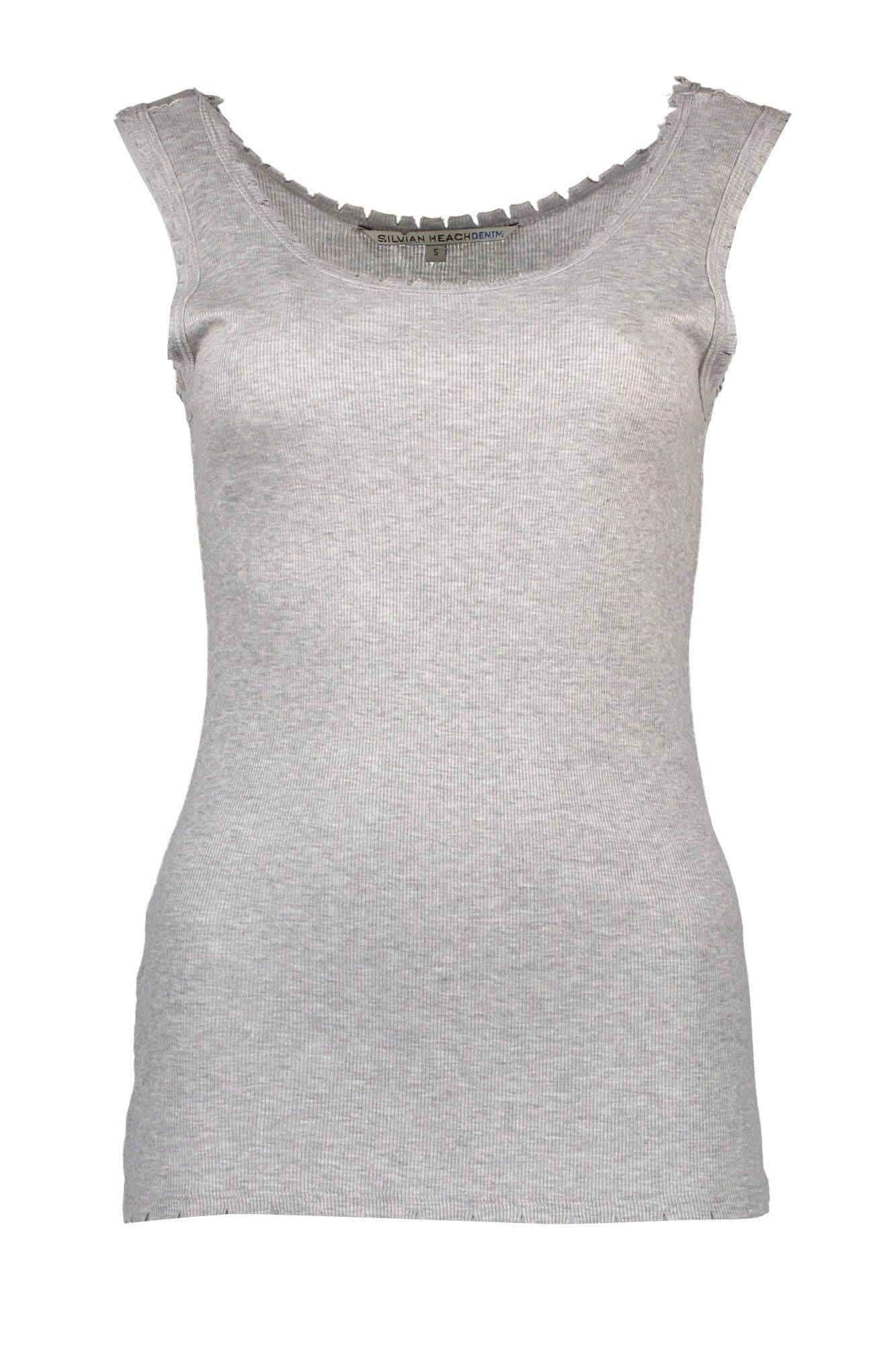 Silvian Heach Gray Viscose Women Top