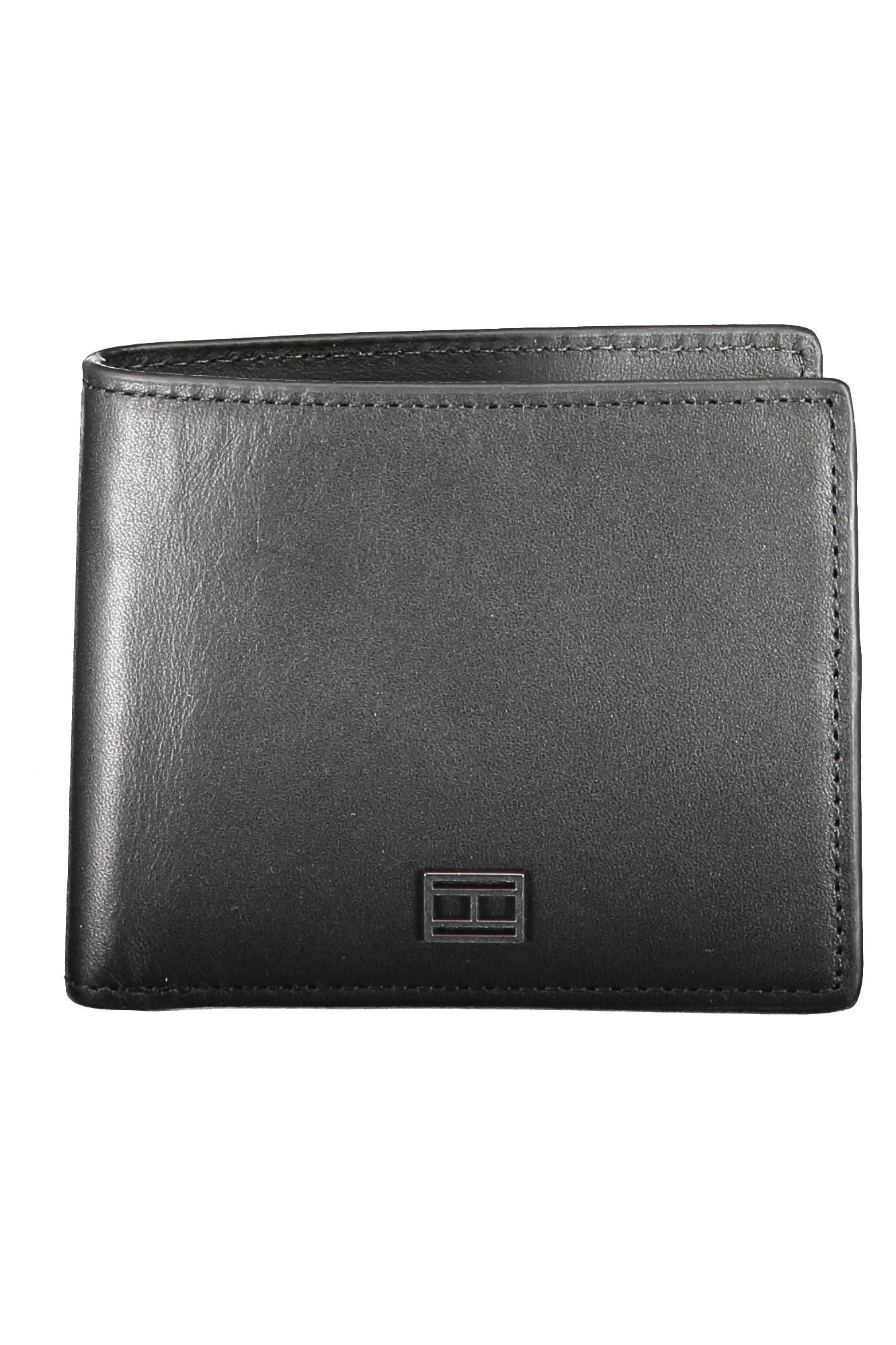 Tommy Hilfiger Black Leather Men Wallet