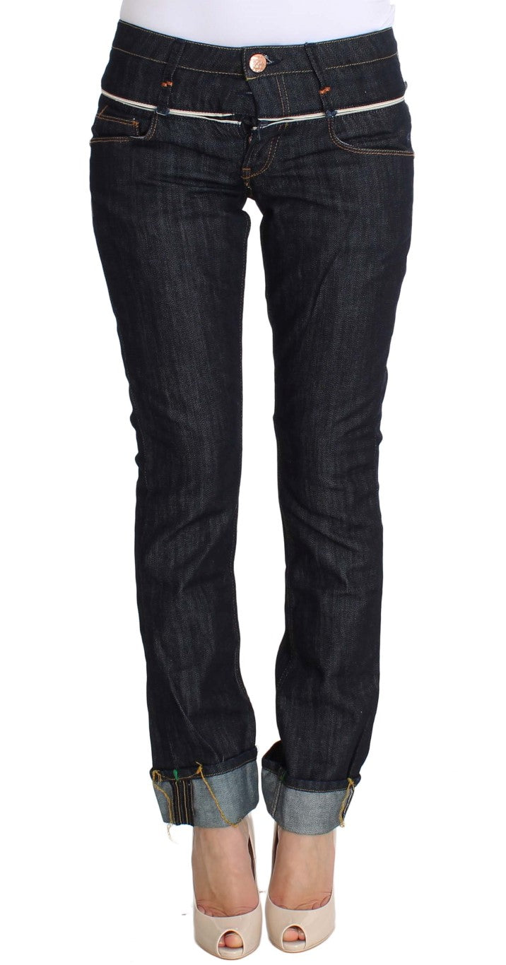 Acht Elegant Straight Leg Dark Blue Jeans