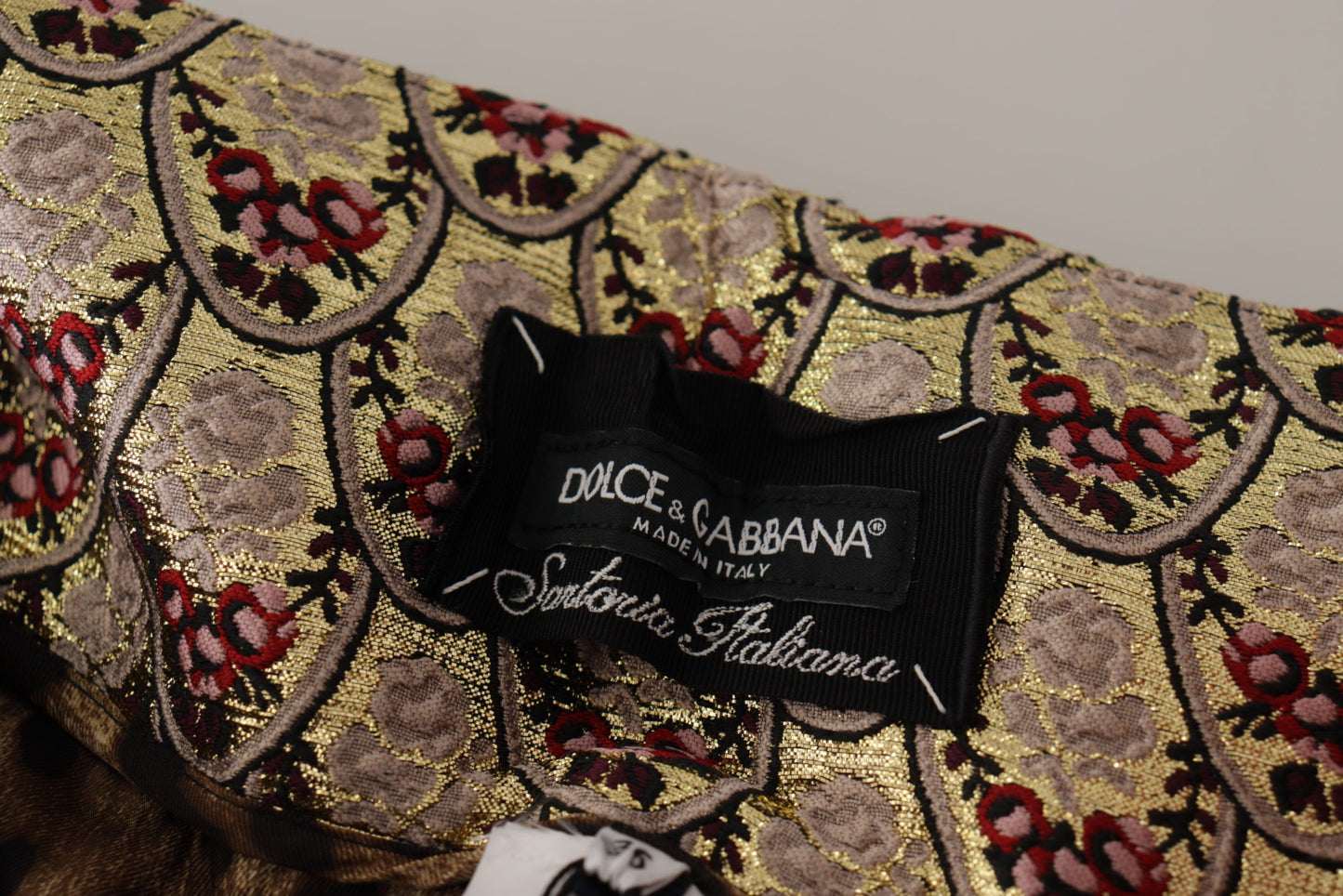 Dolce &amp; Gabbana High Waist Cropped Leopard Jacquard Pants