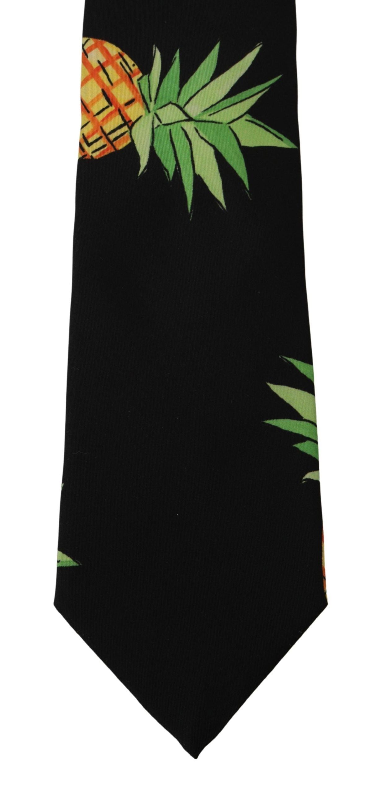 Dolce &amp; Gabbana Elegant Black Silk Tie for Sophisticated Style