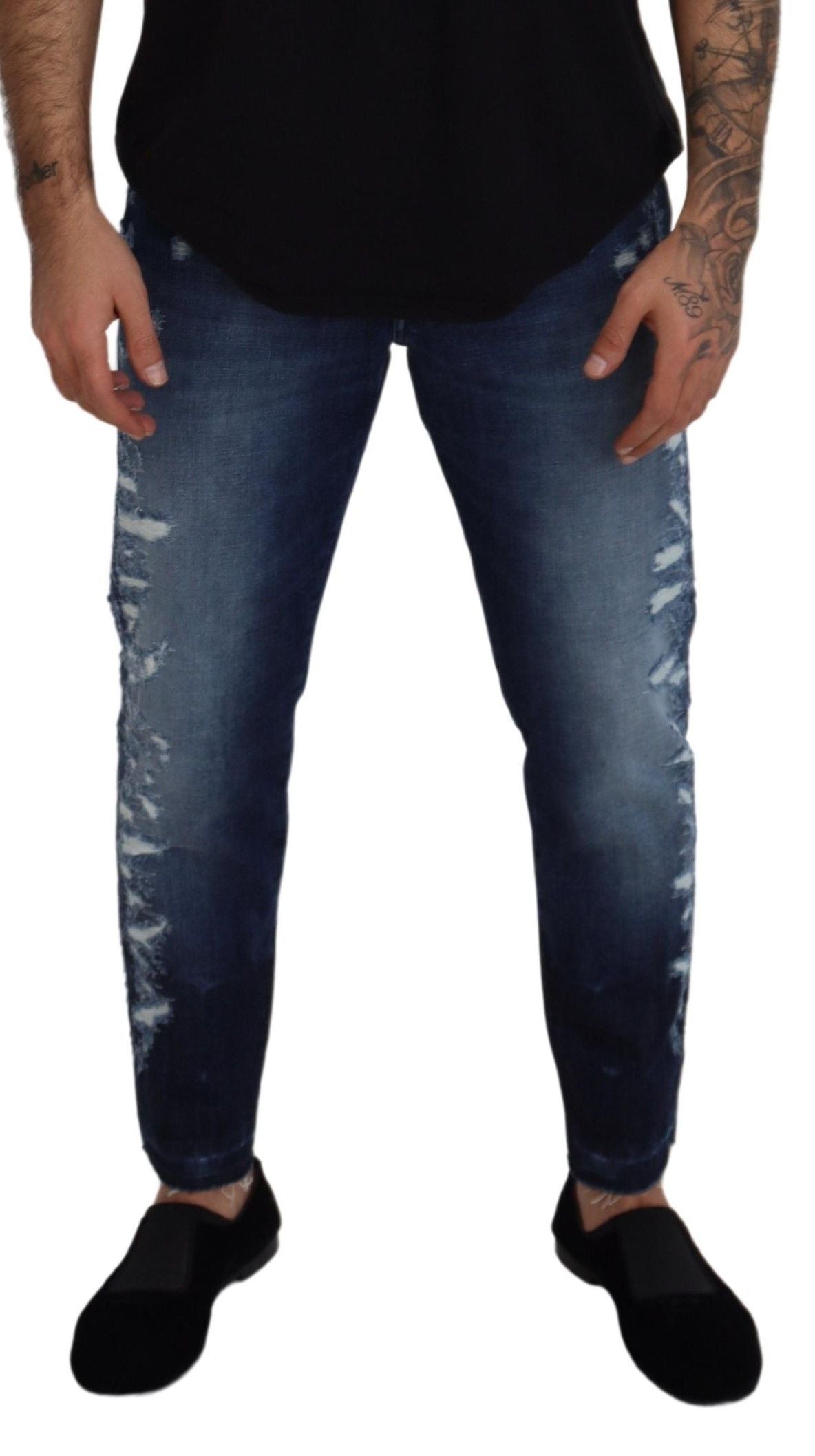 Dolce &amp; Gabbana Elegant Blue Wash Regular Fit Jeans