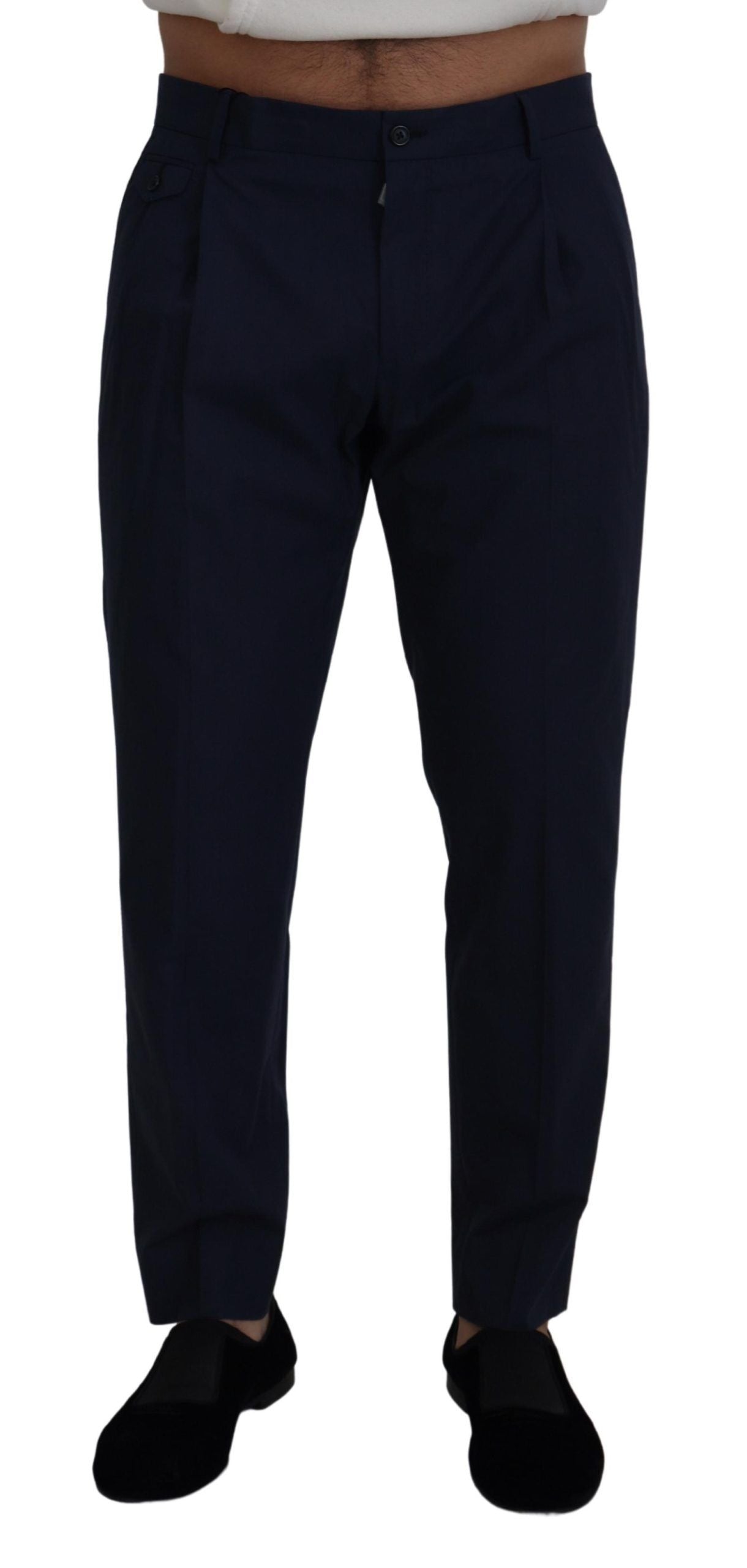 Dolce &amp; Gabbana Chic Slim Fit Chinos in Blue