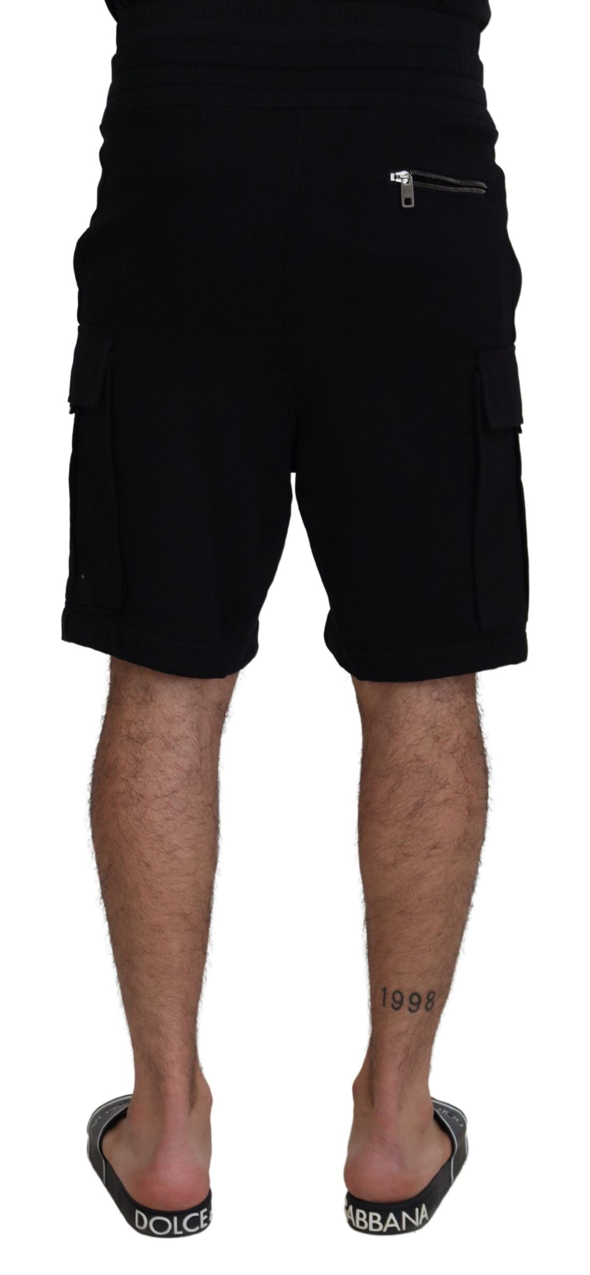 Dolce &amp; Gabbana Elevate Your Summer: Classic Black Bermuda Shorts